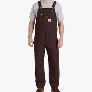 Carhartt Dark Brown Bib Overalls